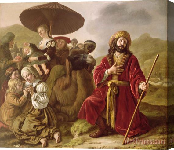 Jan Victoors Jacob Seeking Forgiveness of Esau Stretched Canvas Print / Canvas Art