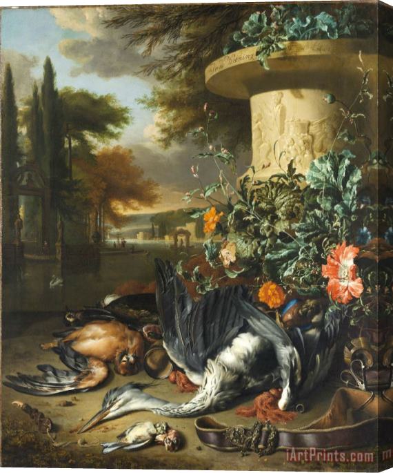Jan Weenix Gamepiece with a Dead Heron Stretched Canvas Painting / Canvas Art