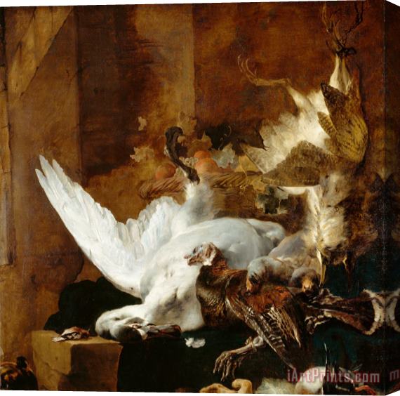 Jan Weenix Still life with a dead swan Stretched Canvas Print / Canvas Art