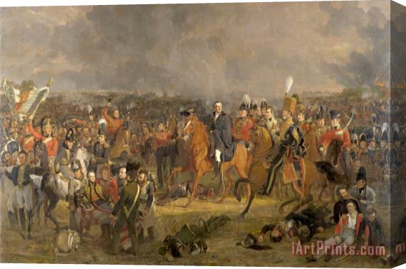 Jan Willem Pieneman The Battle of Waterloo Stretched Canvas Print / Canvas Art