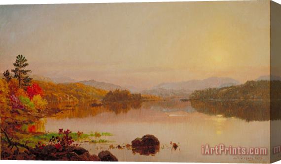 Jasper Francis Cropsey Lake Wawayanda Stretched Canvas Print / Canvas Art