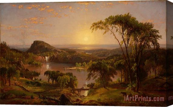 Jasper Francis Cropsey Summer, Lake Ontario Stretched Canvas Painting / Canvas Art