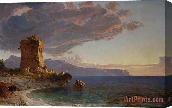 Jasper Francis Cropsey The Isle of Capri Stretched Canvas Print / Canvas Art