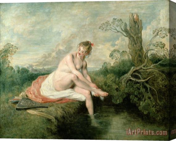 Jean Antoine Watteau The Bath of Diana Stretched Canvas Painting / Canvas Art