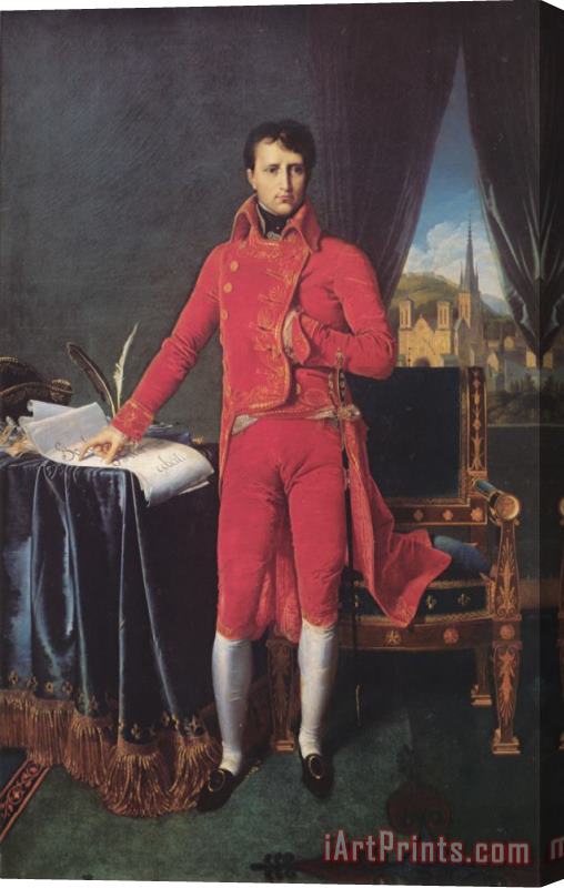 Jean Auguste Dominique Ingres Bonaparte As First Consul Stretched Canvas Print / Canvas Art