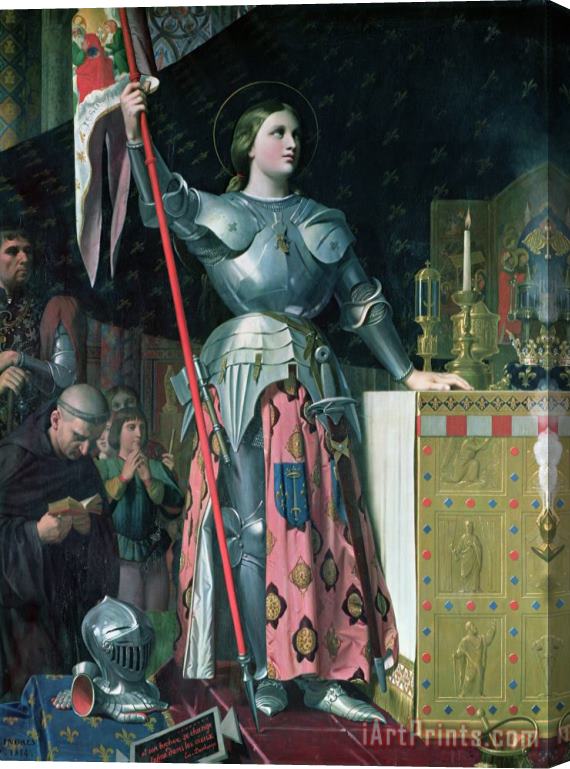 Jean Auguste Dominique Ingres Joan of Arc (1412 31) at The Coronation of King Charles VII (1403 61) 17th July 1429 Stretched Canvas Print / Canvas Art