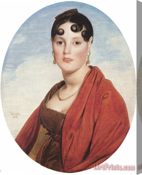 Jean Auguste Dominique Ingres Madame Aymon, Known As La Belle Zelie Stretched Canvas Print / Canvas Art