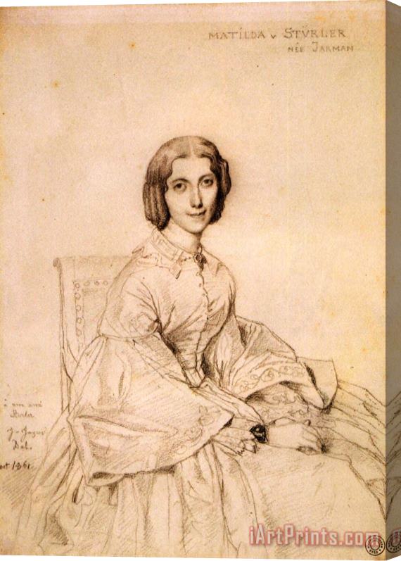 Jean Auguste Dominique Ingres Madame Franz Adolf Von Stuerler, Born Matilda Jarman Stretched Canvas Print / Canvas Art