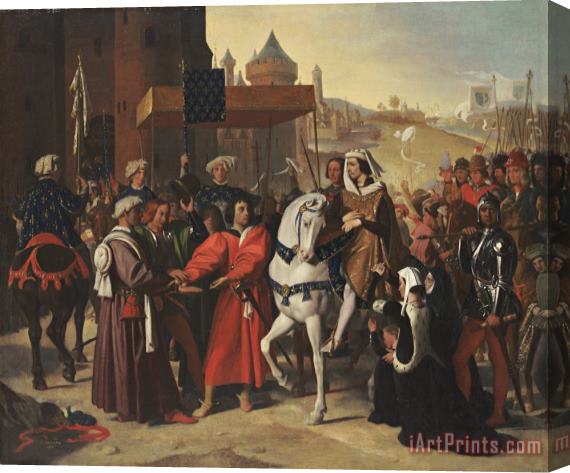 Jean Auguste Dominique Ingres The Entry Into Paris of The Dauphin, Later Charles V Stretched Canvas Print / Canvas Art