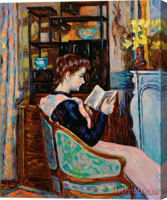 Jean Baptiste Armand Guillaumin Mlle Guillaumin Reading Stretched Canvas Print / Canvas Art