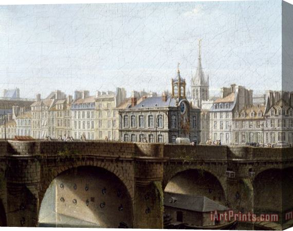 Jean-Baptiste Raguenet Le Pont Neuf Et La Samaritaine, a Paris Stretched Canvas Print / Canvas Art