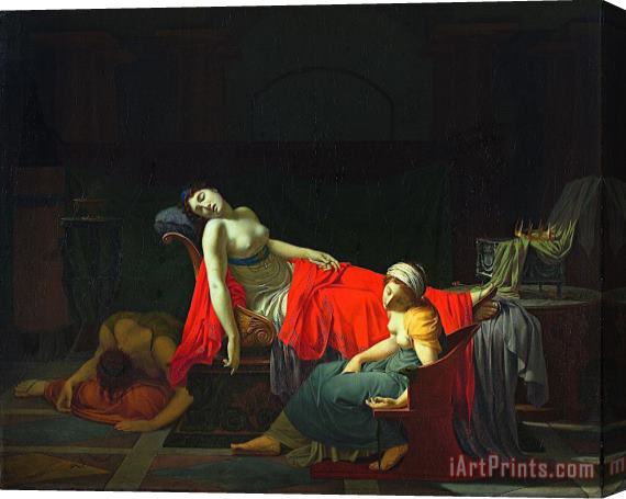 Jean-Baptiste Regnault Death of Cleopatra Stretched Canvas Painting / Canvas Art