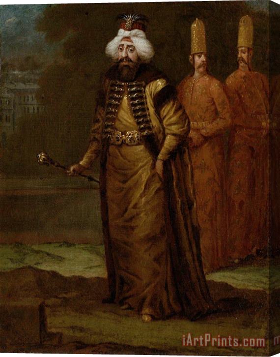 Jean Baptiste Vanmour Sultan Ahmed III Stretched Canvas Print / Canvas Art