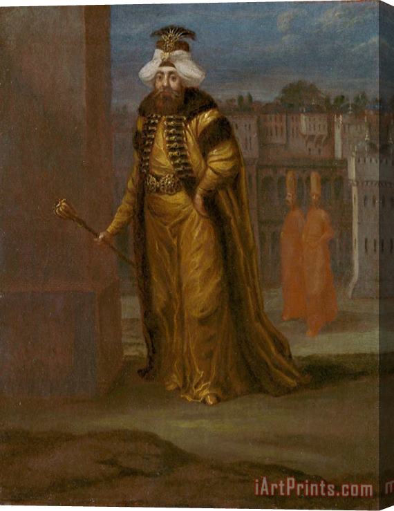 Jean Baptiste Vanmour Sultan Mahmud I Stretched Canvas Print / Canvas Art