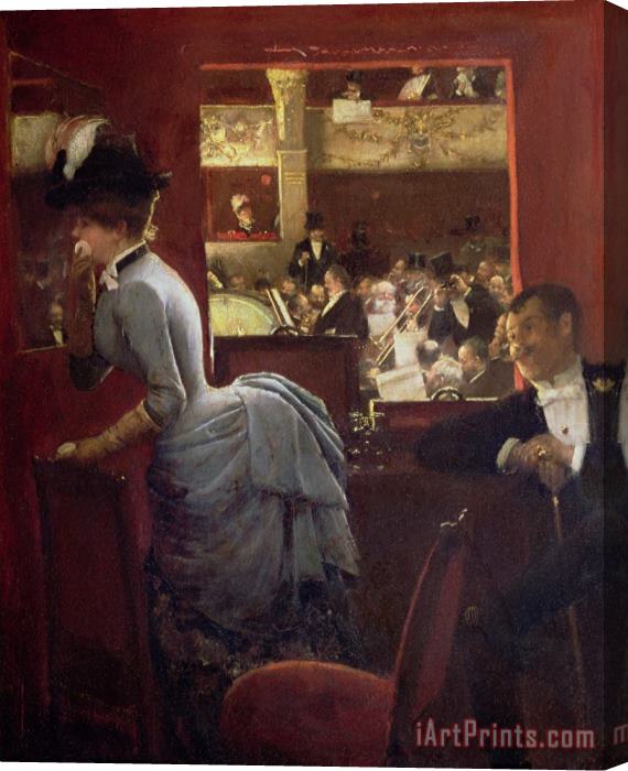 Jean Beraud The Box by the Stalls Stretched Canvas Print / Canvas Art