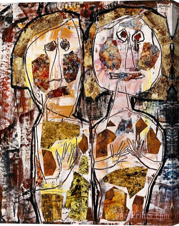 Jean Dubuffet Compagnonnage Stretched Canvas Print / Canvas Art
