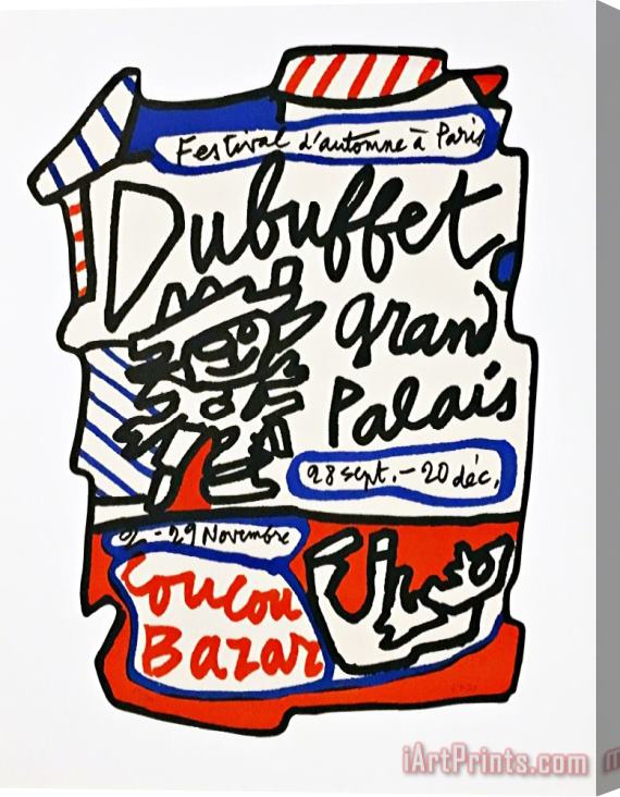 Jean Dubuffet Coucou Bazar, 1973 Stretched Canvas Print / Canvas Art