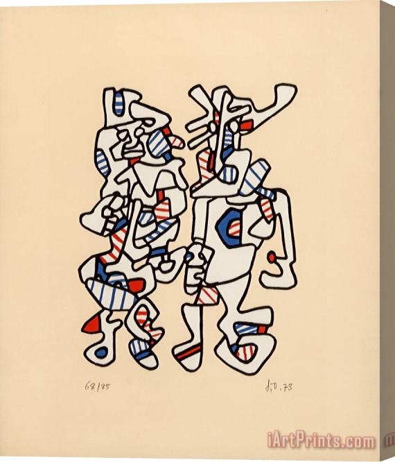 Jean Dubuffet Parade Nuptiale (courtship), 1973 Stretched Canvas Print / Canvas Art