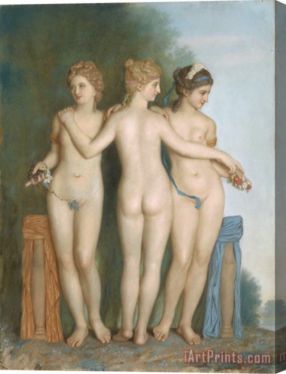 Jean-Etienne Liotard De Drie Gratien Naar Het Antieke Romeinse Beeld in De Borghese Verzameling Te Rome Stretched Canvas Painting / Canvas Art