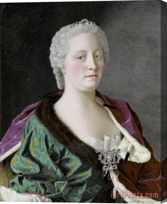 Jean-Etienne Liotard Maria Theresia Van Oostenrijk Stretched Canvas Print / Canvas Art