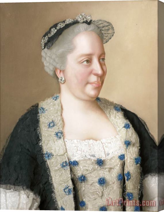 Jean-Etienne Liotard Maria Theresia Van Oostenrijk Stretched Canvas Print / Canvas Art