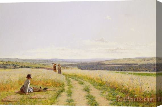 Jean F Monchablon The Midday Rest Stretched Canvas Print / Canvas Art