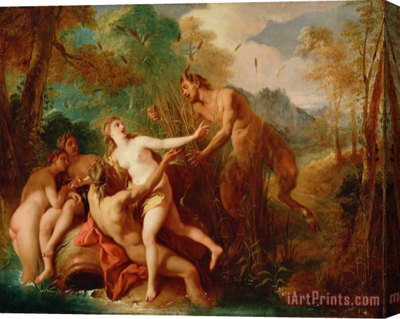 Jean-Franco de Troy Pan And Syrinx Stretched Canvas Painting / Canvas Art