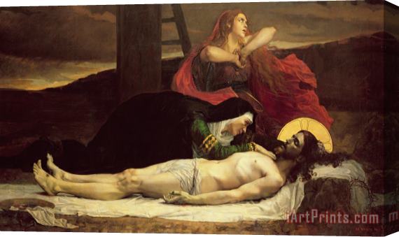 Jean Joseph Weerts The Descent of Christ from the Cross Stretched Canvas Painting / Canvas Art