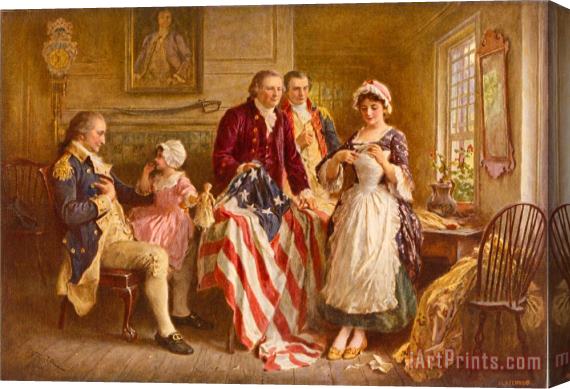 Jean Leon Gerome Ferris Betsy Ross 1777 Stretched Canvas Painting / Canvas Art