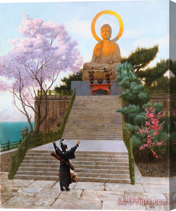 Jean Leon Gerome Japanese Imploring A Divinity Stretched Canvas Print / Canvas Art