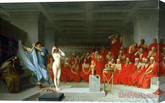 Jean Leon Gerome Phryne Before The Areopagus Stretched Canvas Painting / Canvas Art