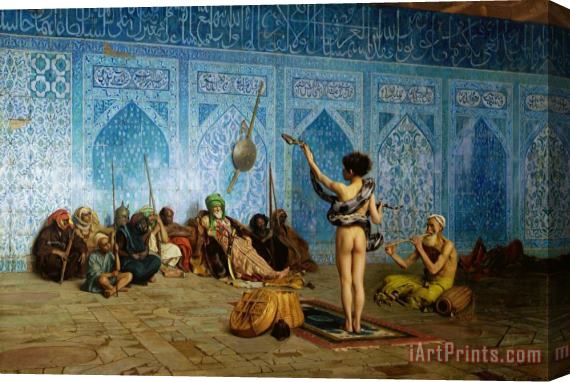 Jean Leon Gerome The Serpent Charmer Stretched Canvas Print / Canvas Art