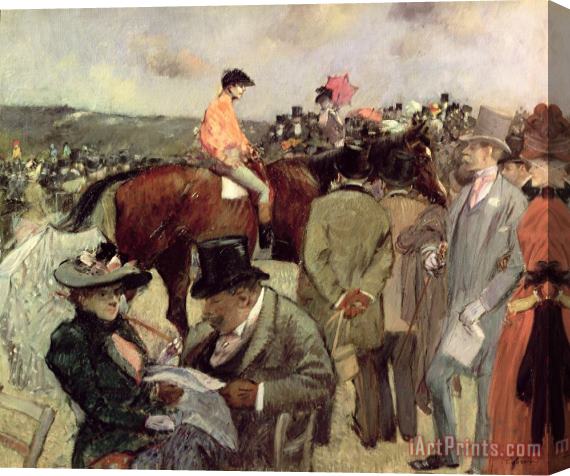 Jean Louis Forain The Horse Race Stretched Canvas Painting / Canvas Art