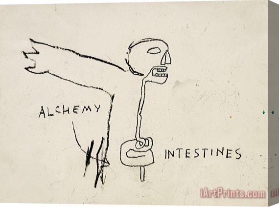 Jean-michel Basquiat Alchemy, 1985 Stretched Canvas Print / Canvas Art