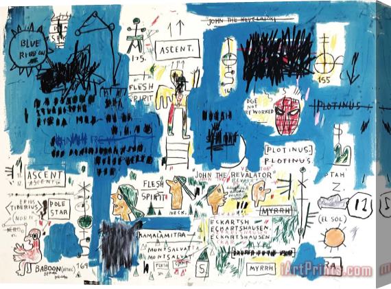 Jean-michel Basquiat Ascent Stretched Canvas Print / Canvas Art