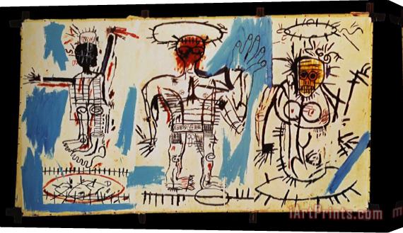 Jean-michel Basquiat Baby Boom Stretched Canvas Painting / Canvas Art