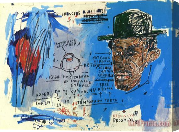 Jean-michel Basquiat Basquiat Drawing, 1985 Stretched Canvas Painting / Canvas Art