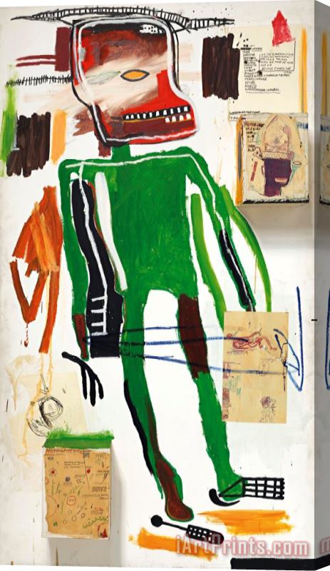 Jean-michel Basquiat Because It Hurts The Lungs, 1986 Stretched Canvas Print / Canvas Art