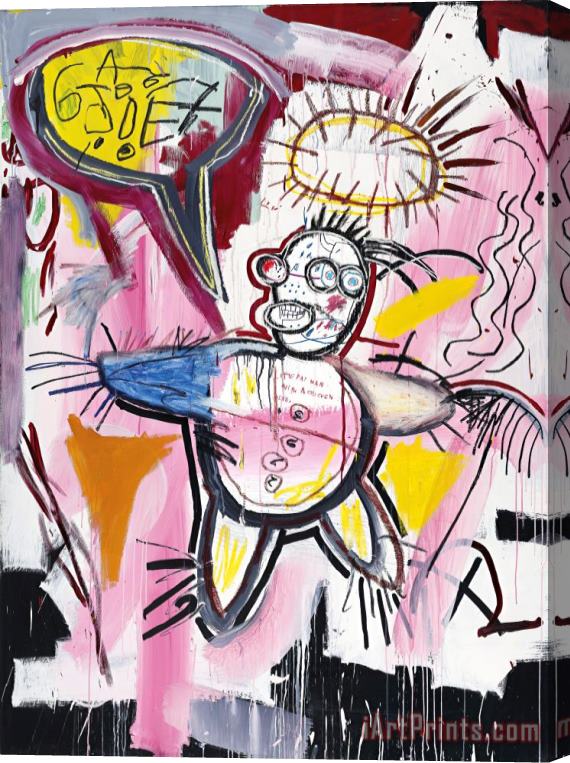 Jean-michel Basquiat Donut Revenge, 1982 Stretched Canvas Print / Canvas Art