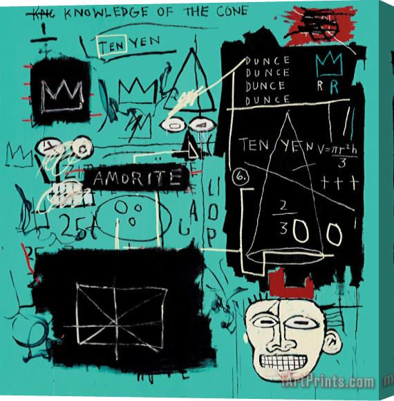 Jean-michel Basquiat Equals Pi, 1982 Stretched Canvas Print / Canvas Art
