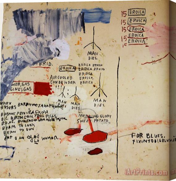 Jean-michel Basquiat Eroica I Stretched Canvas Print / Canvas Art