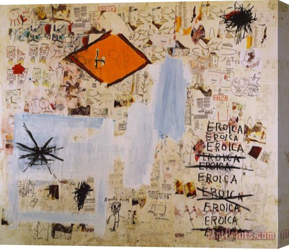 Jean-michel Basquiat Eroica Stretched Canvas Print / Canvas Art