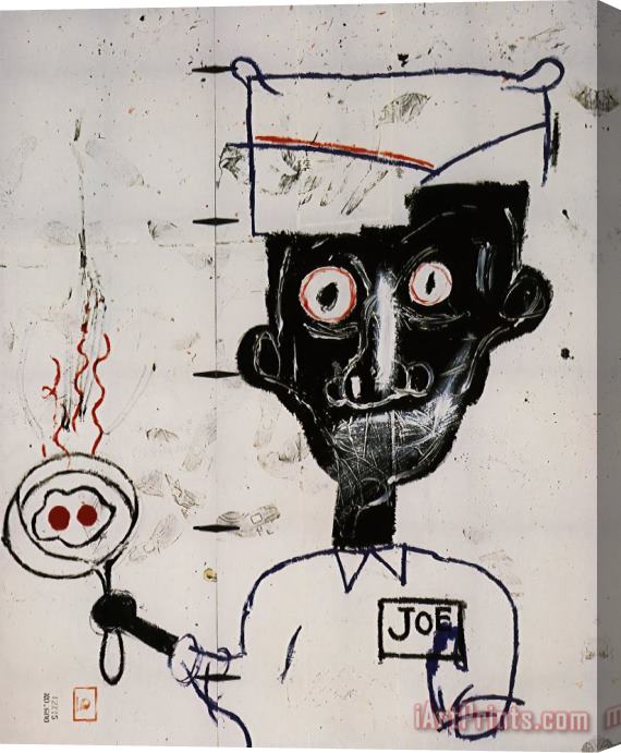 Jean-michel Basquiat Eyes And Eggs Stretched Canvas Painting / Canvas Art