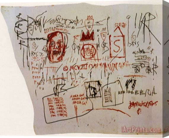 Jean-michel Basquiat Gringo Pilot Anola Gay Stretched Canvas Print / Canvas Art