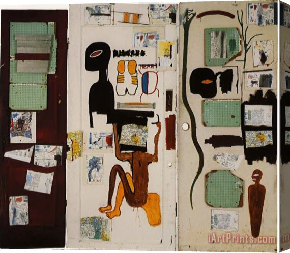 Jean-michel Basquiat J's Milagro Stretched Canvas Print / Canvas Art