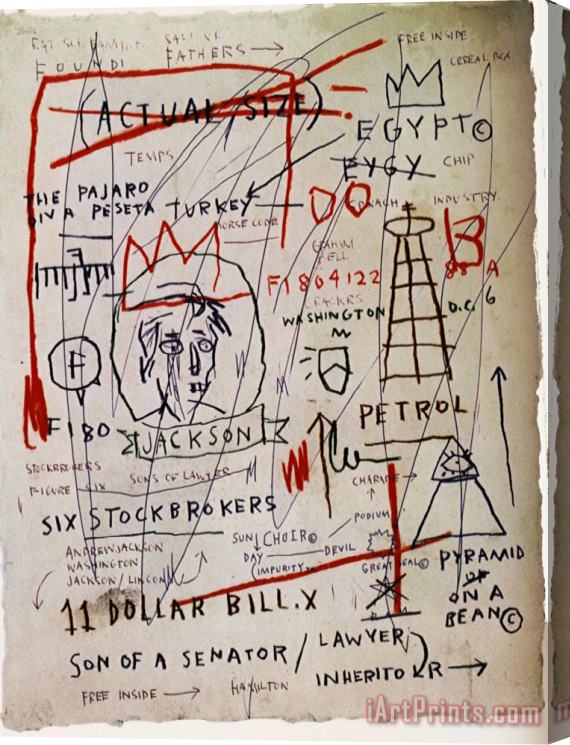 Jean-michel Basquiat Jackson Stretched Canvas Print / Canvas Art