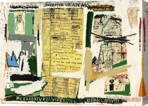 Jean-michel Basquiat Jawbone of an Ass, 1982 2005 Stretched Canvas Painting / Canvas Art