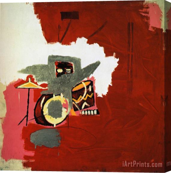 Jean-michel Basquiat Max Roach Stretched Canvas Painting / Canvas Art