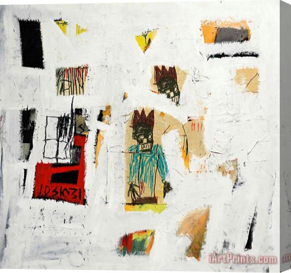 Jean-michel Basquiat Number 18, 1981 Stretched Canvas Print / Canvas Art