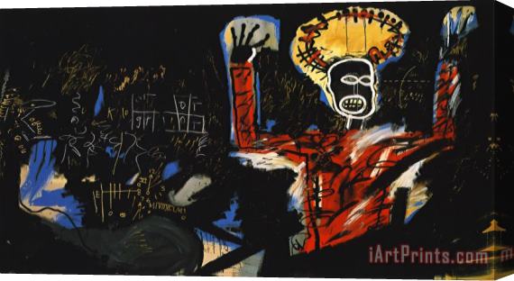 Jean-michel Basquiat Profit I Stretched Canvas Print / Canvas Art